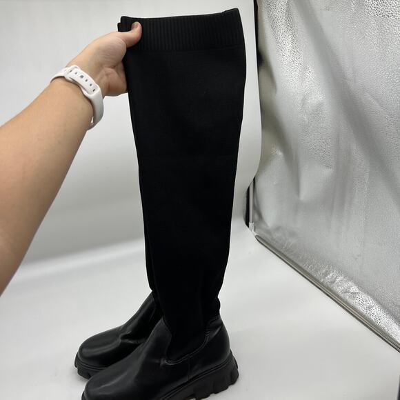 Women's Over The Knee Platform Thigh High Boots Round Toe Size 8US /39CN - Picture 7 of 15